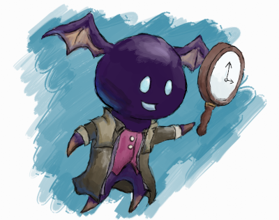 Goblins mascot as a &quot;time traveling&quot; inspector